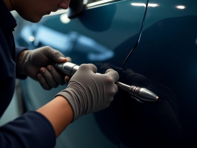 Smart Repair: Dellentechnik an einer Fahrzeugtür